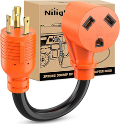 3 Prong 30AMP to 30AMP RV Generator Adapter Cord