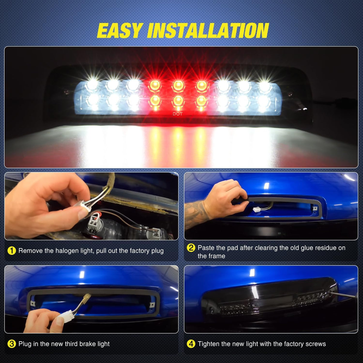 Accessories 2009-2017 Dodge Ram 1500 2500 2010-2017 RAM 3500 Third Brake Light