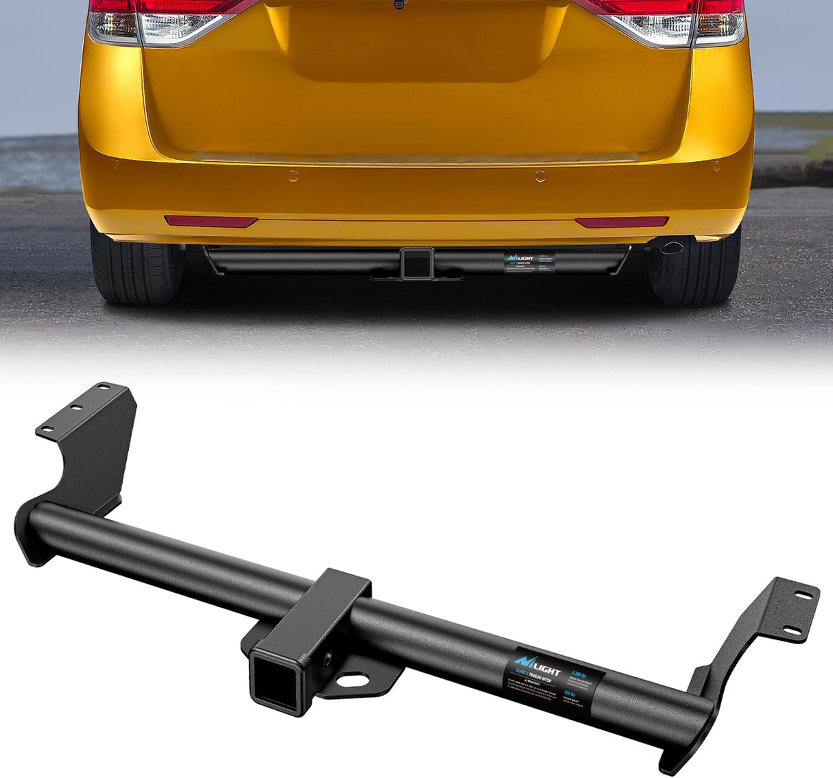 Class 3 Trailer Hitch Fits 1999-2017 Honda Odyssey 2 inch Hitch Receiver Multi-Fit Hitch to Receive Ball Mount Cargo Carrier Bike Rack Tow Hook Black