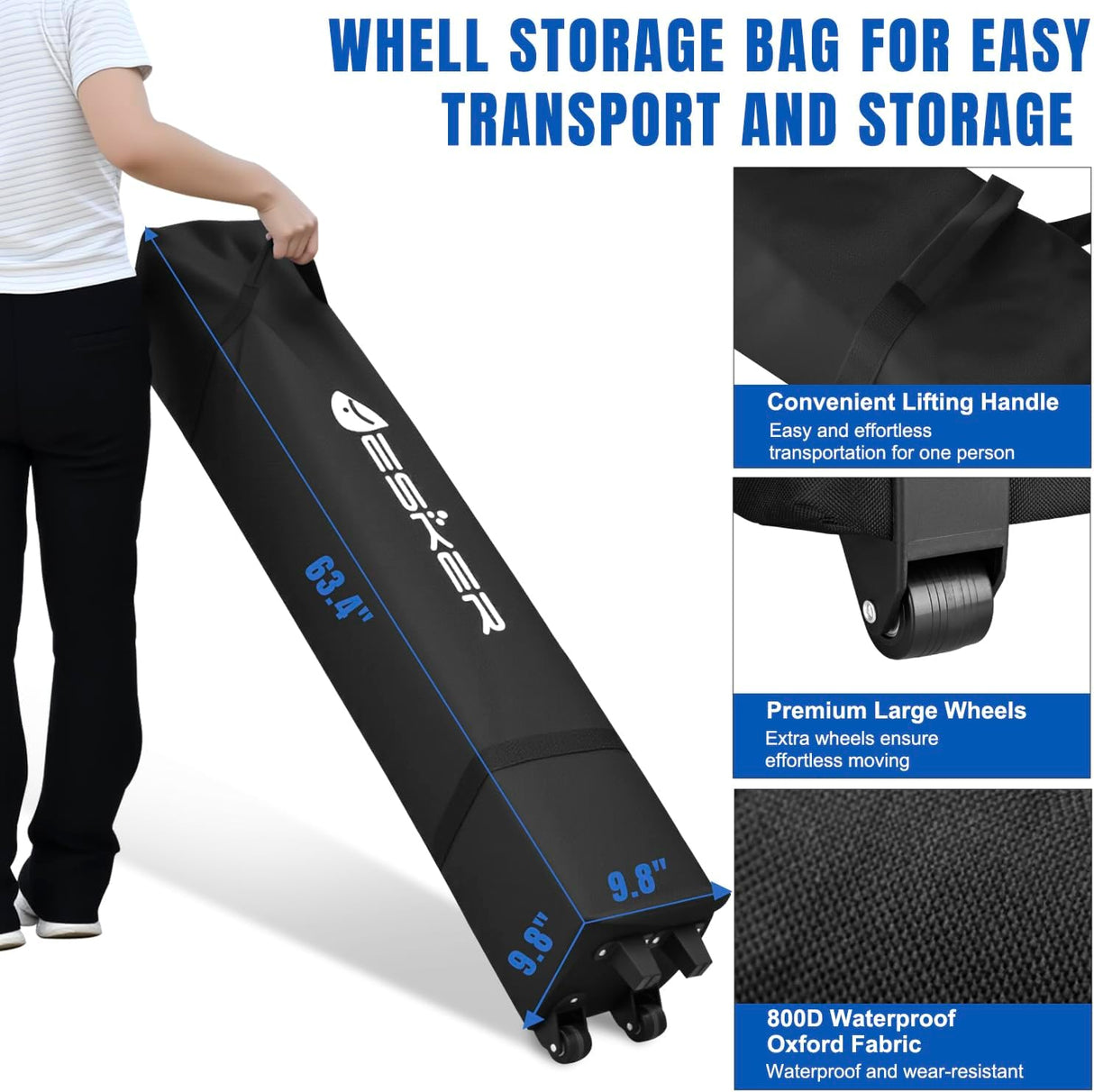 10x10 Pop Up Canopy Tent with 4 Sidewalls Portable Folding Outdoor Canopy Easy Setup Gazebo Waterproof Instant Popup Shelter Tent w Wheeled Carry Bag sandbags for Events Parties Camping, Gray