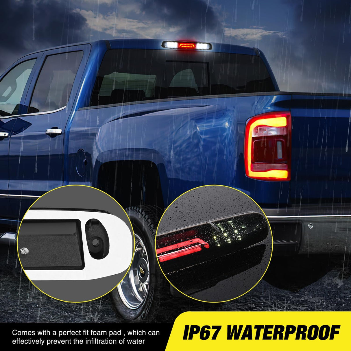 Accessories 2007-2013 Chevy Silverado GMC Sierra 1500 2500 3500HD Third Brake Light