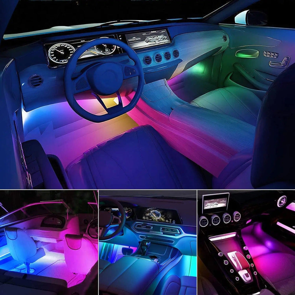 led light strip 72Leds RGBIC USB Interior Light Strip APP RF Remote Control 4PCS