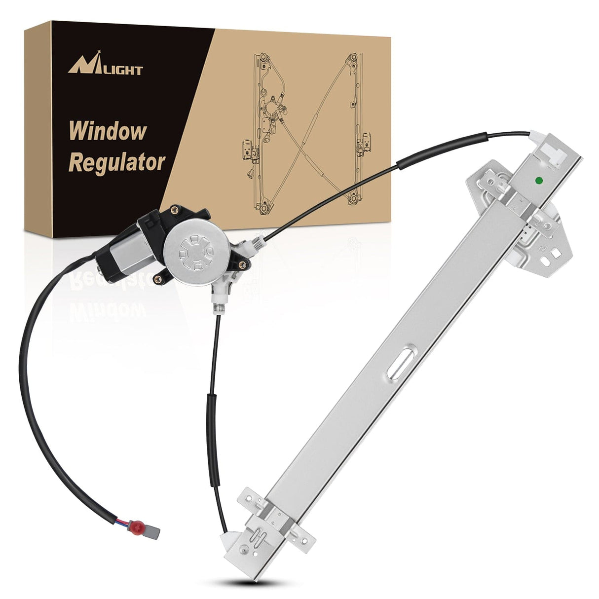 Window Regulator Power Window Regulator with Motor Assembly Replacement for Honda Pilot 2003 2004 2005 2006 2007 2008, Front Passenger Side, 748-130