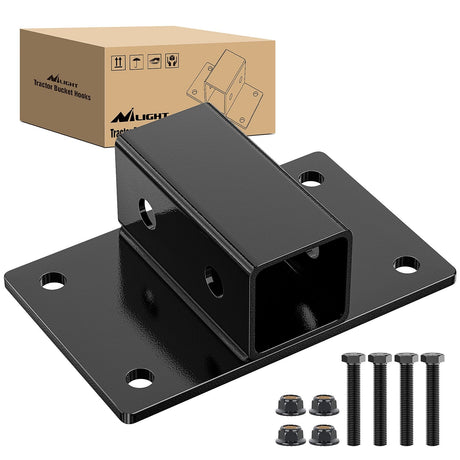 Trailer Hitch Bolt on Tractor Bucket 2 inch Receiver 5/8¡± Hitch Pin Hole Class 3 Trailer Hitch