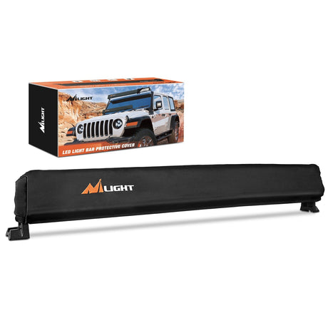 light cover LED Light Bar Cover 32 Inches Black Nylon Protective Sleeve Universal Fit Straight and Curved Bar Waterproof Dustproof Scratch-Proof Light Cover for Driving Off Road Lights