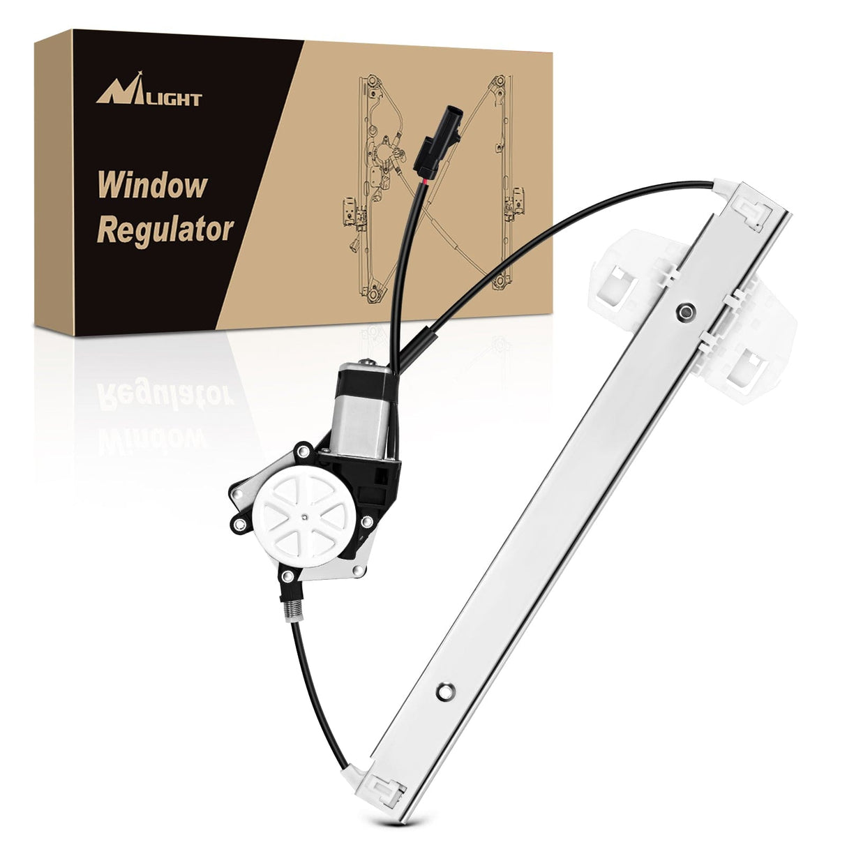 Window Regulator 748-912 Window Regulator and Motor Front Driver Side Compatible with Jeep Wrangler 2007-2017 Sport Utility,Wrangler JK 2018 Sport Utility 2010 2011 2012 2013 2014 2015 2016 2017