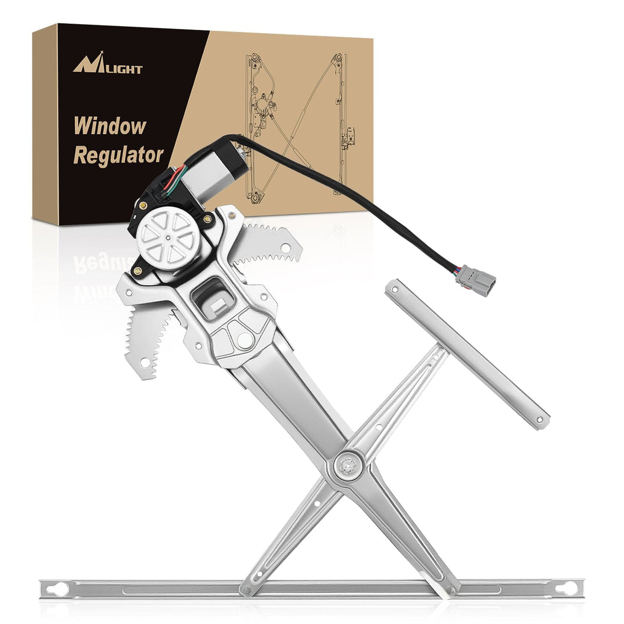 Window Regulator 741-951 Front Right Window Regulator with Motor, Compatible with 1997 1998 1999 2000 2001 Honda CR-V, Power Window Lift Motor Assembly, Passenger Side, OE Replacement