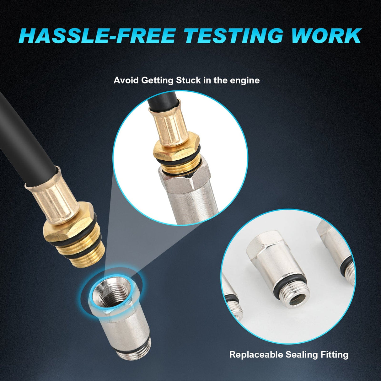 inflator 11 PCS Engine Compression Tester Kit with Spark Plug