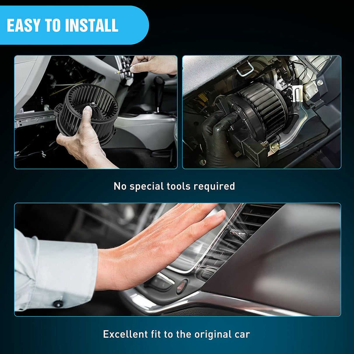 Nilight HVAC Heater Blower Motor Fan Fit for Toyota Corolla Matrix 2003 2004 2005 2006 2007 2008, Replaces 8710302370 700057 TO3126102 87103-02070 8710302050 615-5018