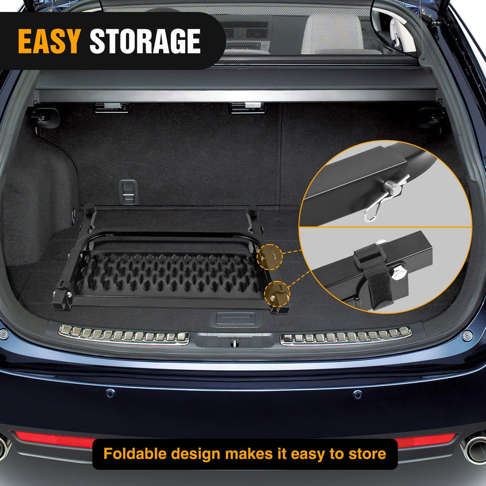 Running Board Folding Heavy Duty Tire Step To Fit tires from 10Inch to 14Inch Tire Width