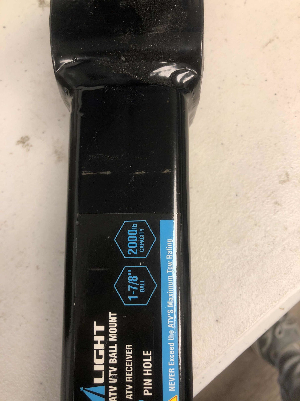 Trailer Hitch 3 in 1 ATV UTV Multi Hitch Mount with 1-7/8 inch Ball Hitch Rated 2000 LBS Fits 2 Inch Receiver Winch Strap Loop Rated 5000 LBS