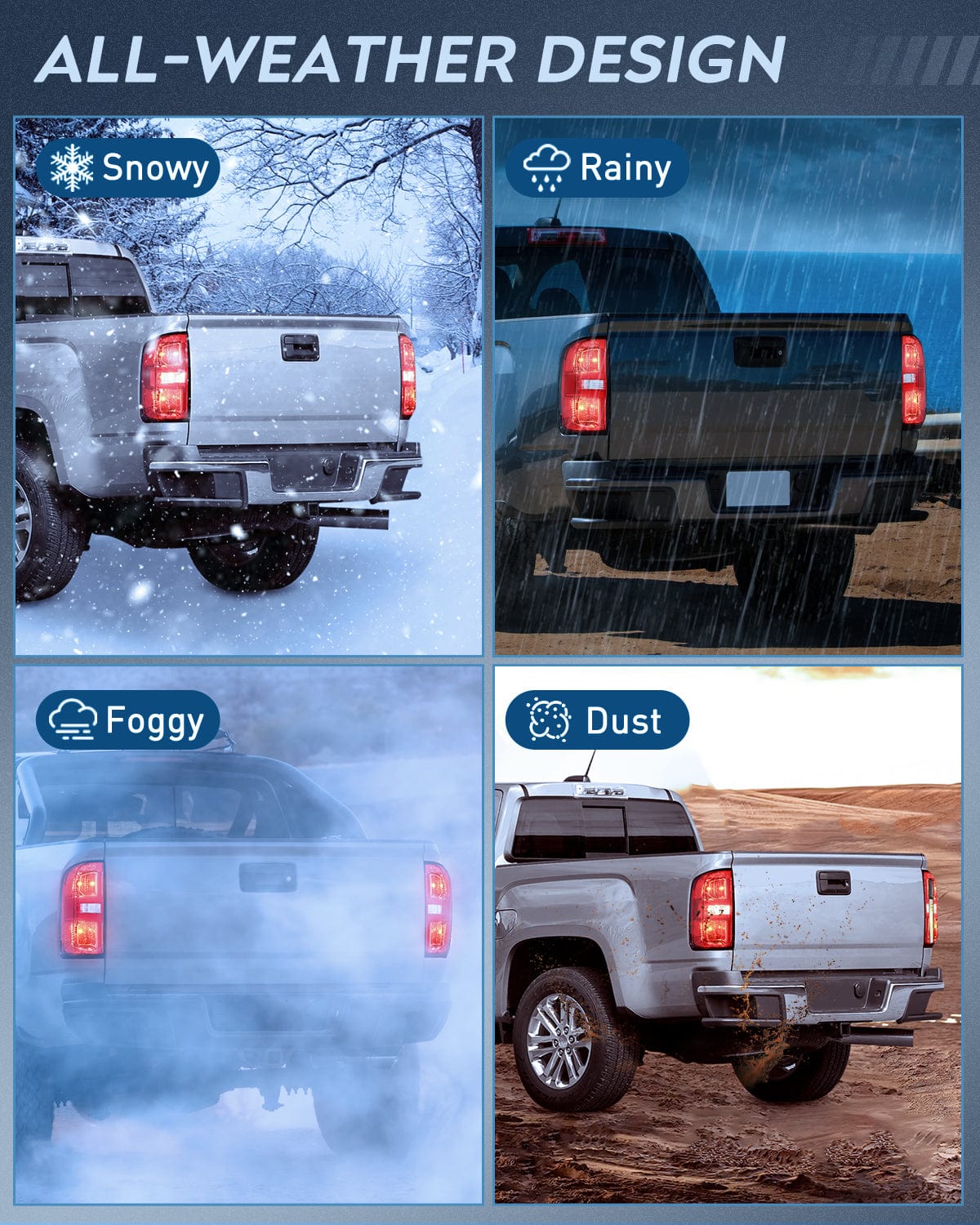 Taillight Assembly 2015 2016 2017 2018 2019 2020 2021 2022 Chevy Colorado Rear Lamp Replacement Taillight Assembly OE Style Driver Side w/Bulbs