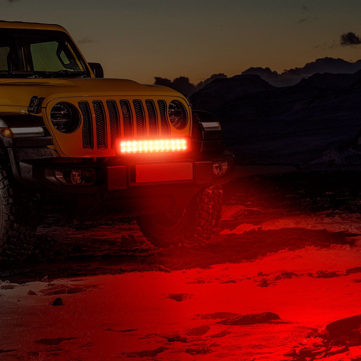 LED Light Bar 72W 12Inch Spot Flood Combo Led Light Bar- Red Beam
