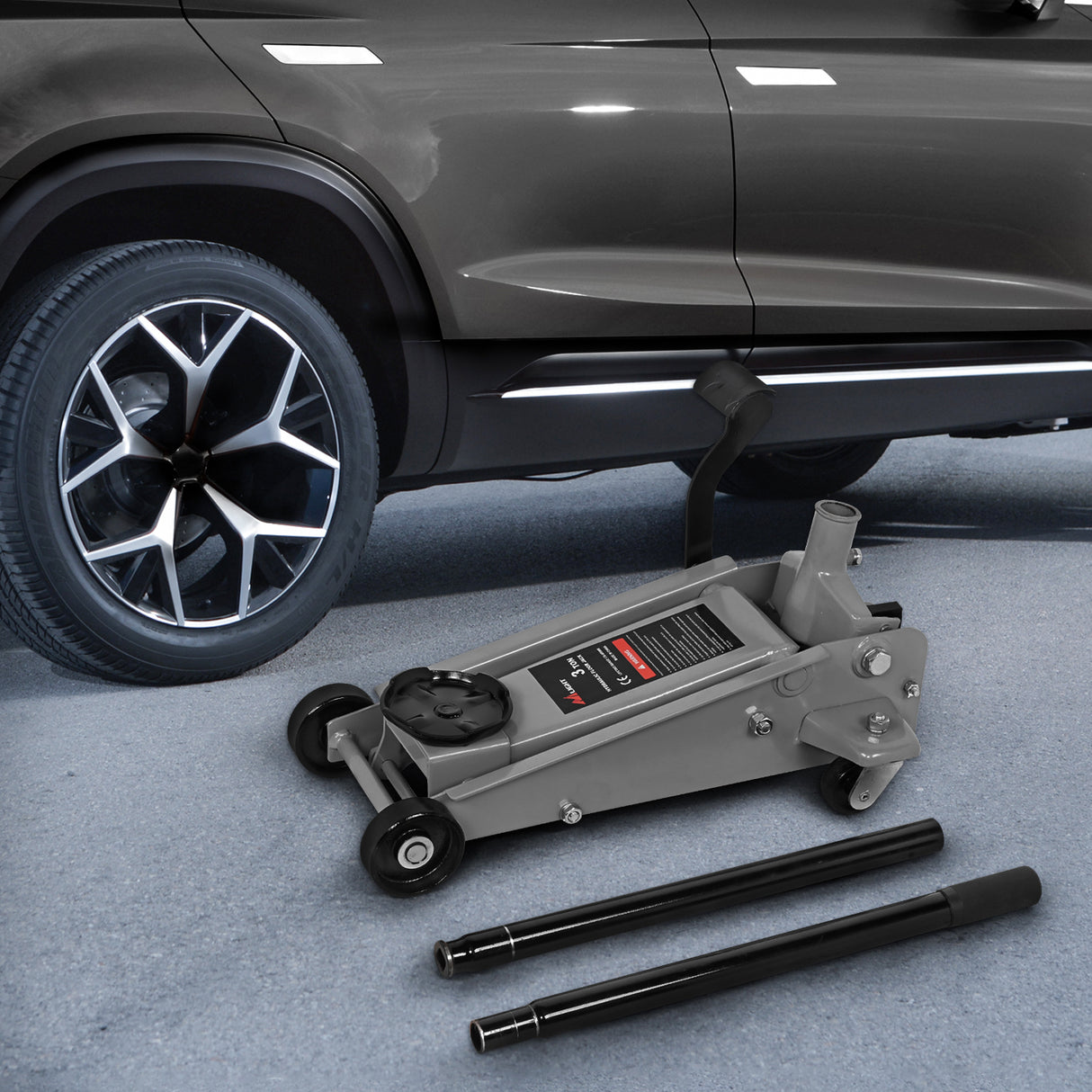 3 Ton Heavy Duty Floor Jack with Quick Lift Pump (5.3-19.69 inch Lift)