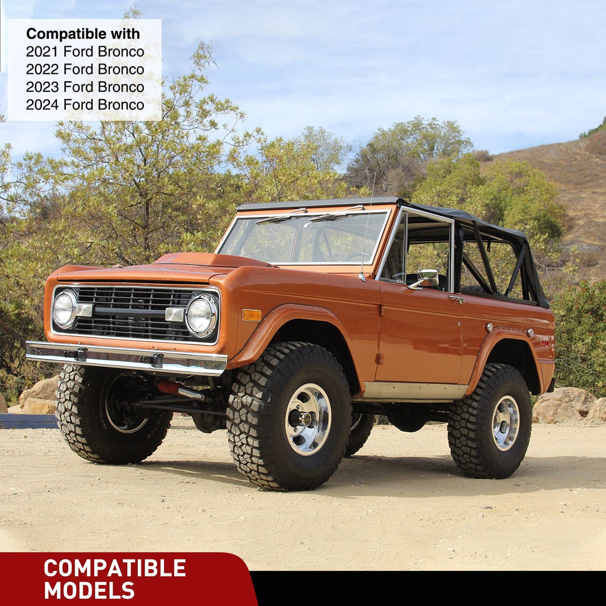 Trailer Hitch 4 Pin Trailer Wiring Harness Kit 56468 Custom for 2021 2022 2023 2024 Ford Bronco with LED taillights