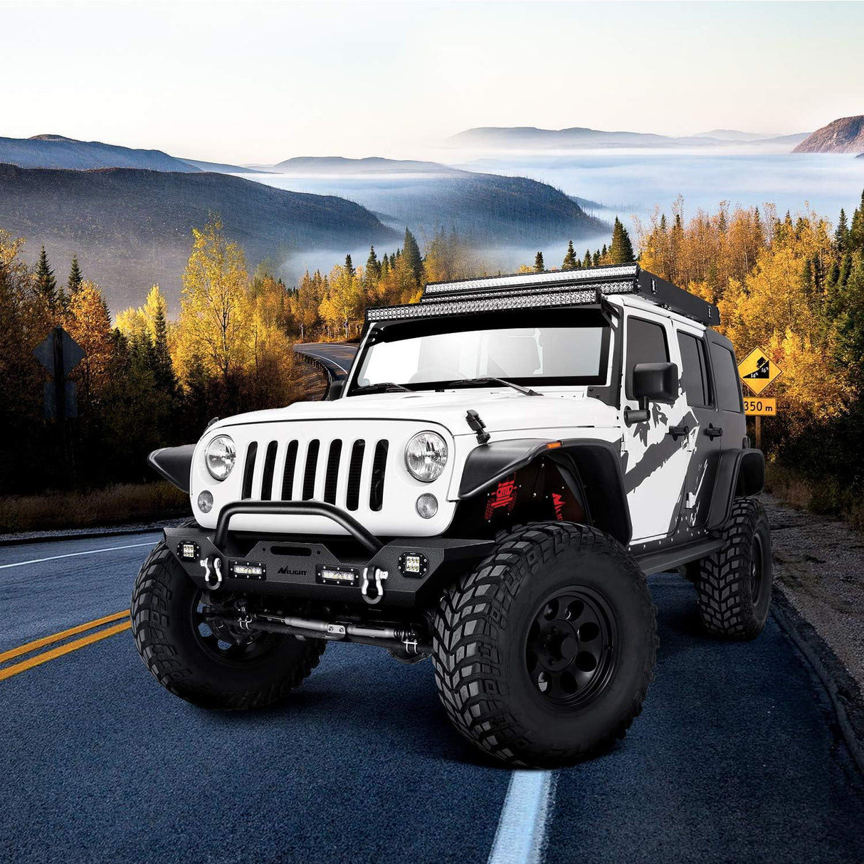 2007 2008 2009 2010 2011 2012 2013 2014 2015 2016 2017 2018 Jeep Wrangler JK JKU 4WD Front Inner Fender Liners Wheel Cover