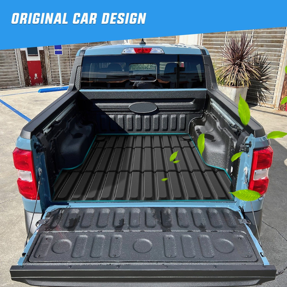 Truck Bed Mat 4.5ft Rubber Short Bed For 2022 2023 2024 Ford Maverick (Hybrid & Gas Model)