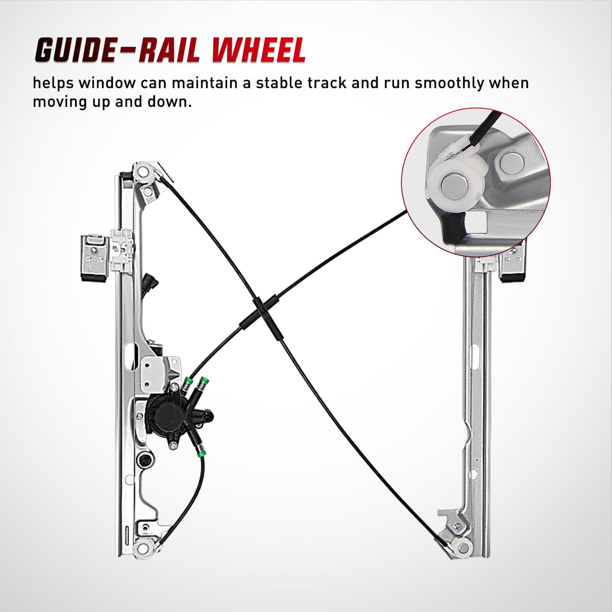 Window Regulator 741-443 Power Window Regulator Front Passenger with Motor Compatible with Chevrolet Silverado 1500 2007-2013 Tahoe GMC Yukon Sierra 1500 2007 2008 2009 2010 2012 2013