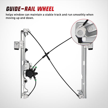 Window Regulator 741-443 Power Window Regulator Front Passenger with Motor Compatible with Chevrolet Silverado 1500 2007-2013 Tahoe GMC Yukon Sierra 1500 2007 2008 2009 2010 2012 2013