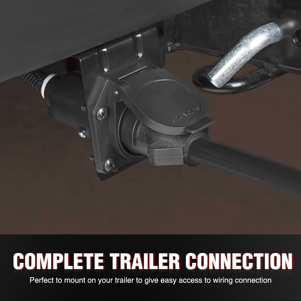 Wiring Harness Kit 12Feet 7way Heavy Duty 7 Pin Plug Inline Trailer Cord