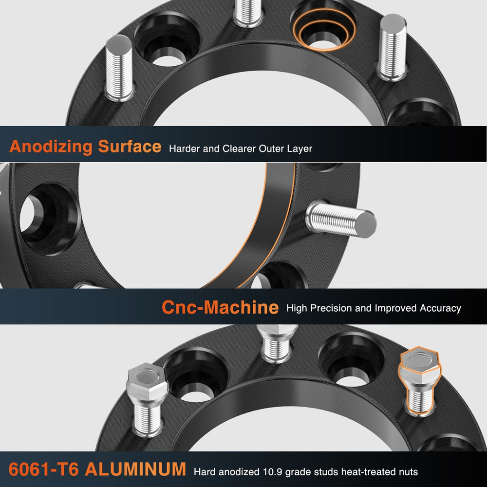 Wheel Spacers 2inch (50mm) Wheel Spacers 4Pcs For 2007 2008 2009 2010 2011 2012 2013 2014 2015 2016 2017 2018 Jeep Wrangler JK JKU 2005 2006 2007 2008 2009 2010 Grand Cherokee WK 1999-2010 Grand Cherokee WJ/WK  | 5x127 | 71.5 Hub Bore | 1/2-20 Studs