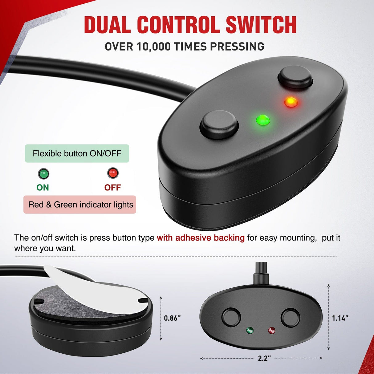 Wiring Harness Kit 12AWG DT Connector 12V On Off Switch Wiring Harness Kit 1 Lead