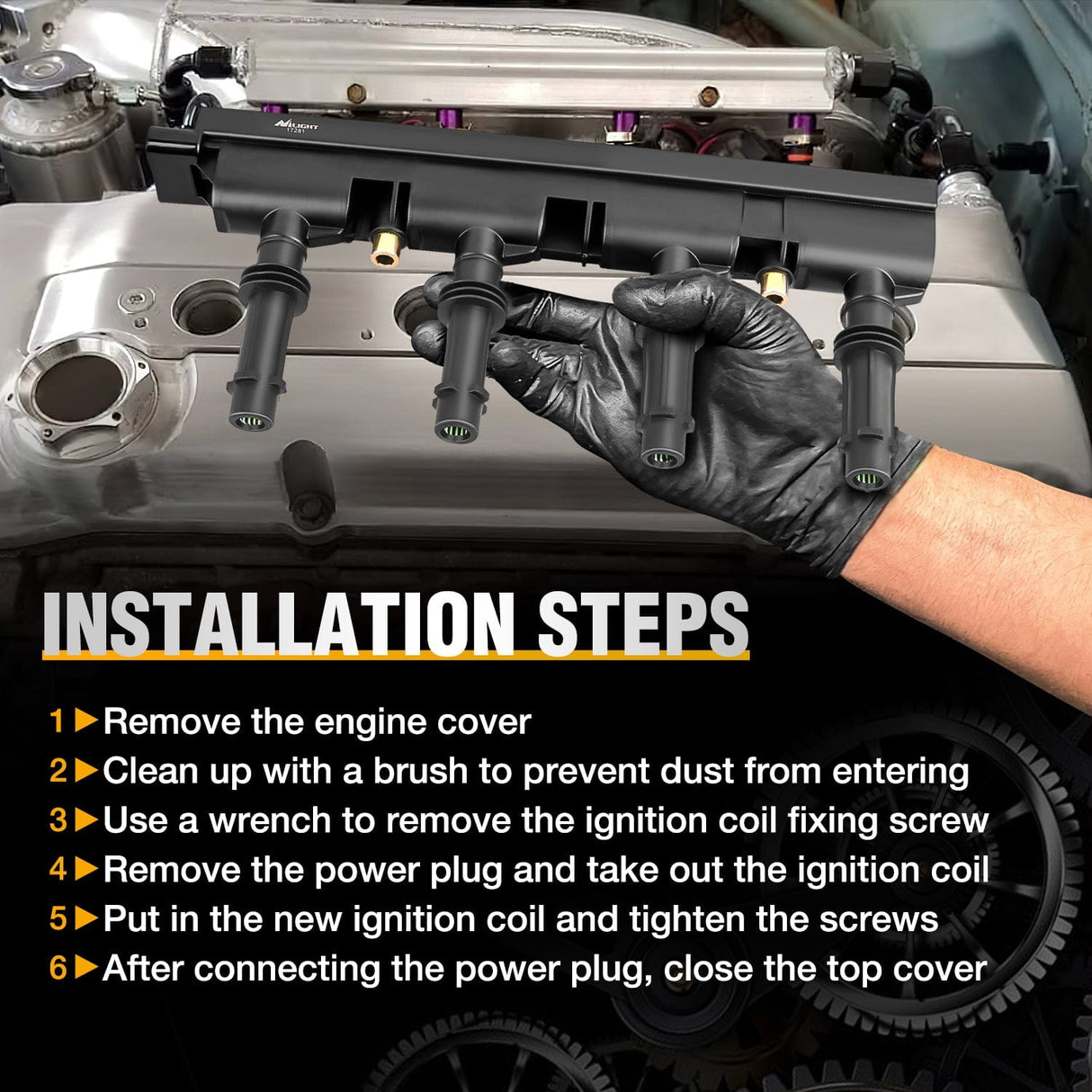 ignition coil pack Ignition Coil Pack UF669 Fit for Chevy Cruze Sonic Trax Volt Cadillac ELR Buick Encore 20112012 2013 2014 2015, 2016 2017 2018 1.4L D521C 55577898 55579072 25198623