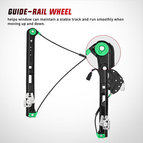 Window Regulator 741-485 Power Window Regulator/Motor Front Passenger Side Compatible with BMW E46 325i 328i 330i 1999 2000 2001 2002 2003 2004 2005 Sedan