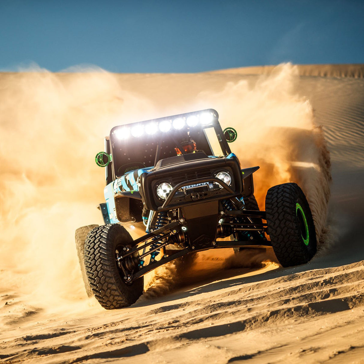 2Pcs 4.5Inch LED Pods 42W 4200LM Round Flood Light Off Road Lights Fog Lights 12V 5Pin Rocker Switch Wiring Harness Kit-2 Leads, 2 Years Warranty