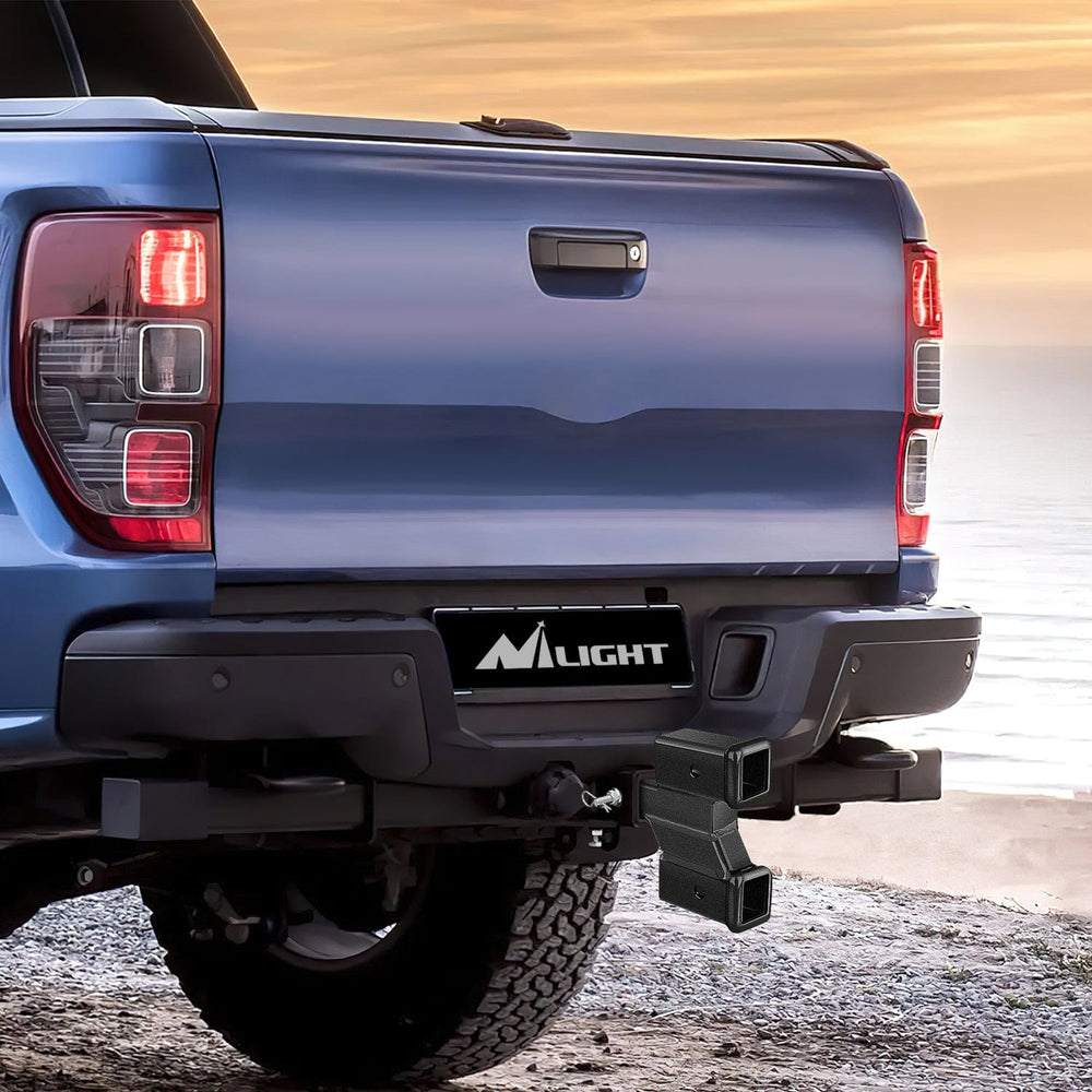 Trailer Hitch 2 Inch Trailer Dual Hitch Receiver with 2 & 4Inch Rise or Drop