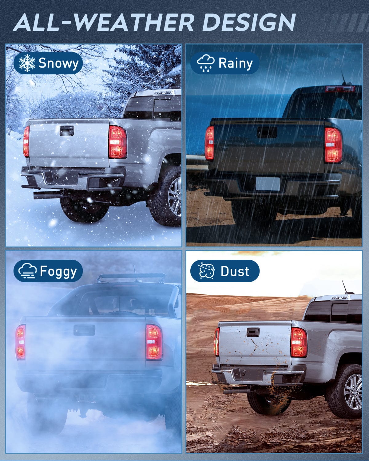 Taillight Assembly 2015 2016 2017 2018 2019 2020 2021 2022 Chevy Colorado Rear Lamp Replacement Taillight Assembly OE Style Passenger Side w/Bulbs