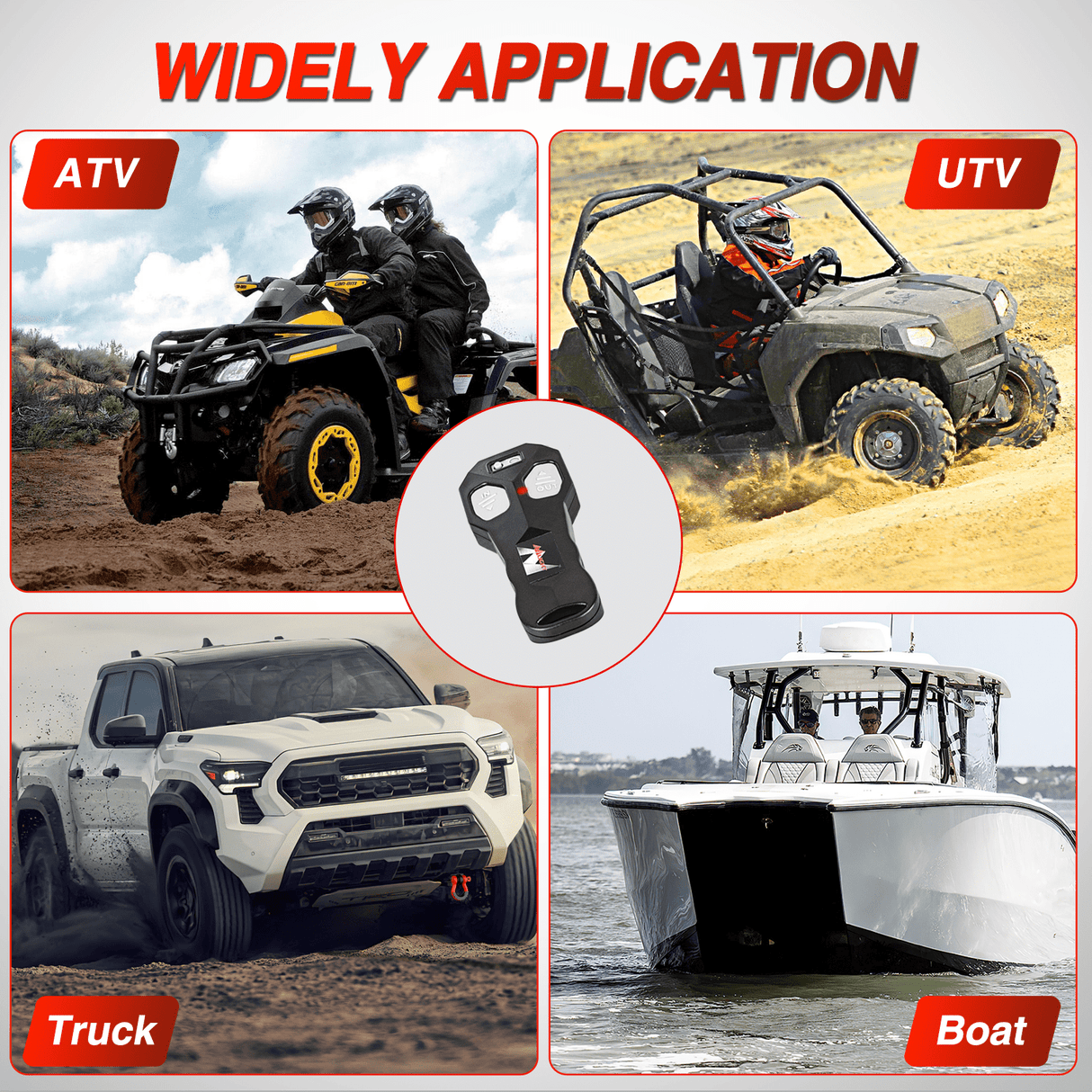 winch hook 3500 lb ATV/UTV Electric Winch Kit With Synthetic Winch Rope