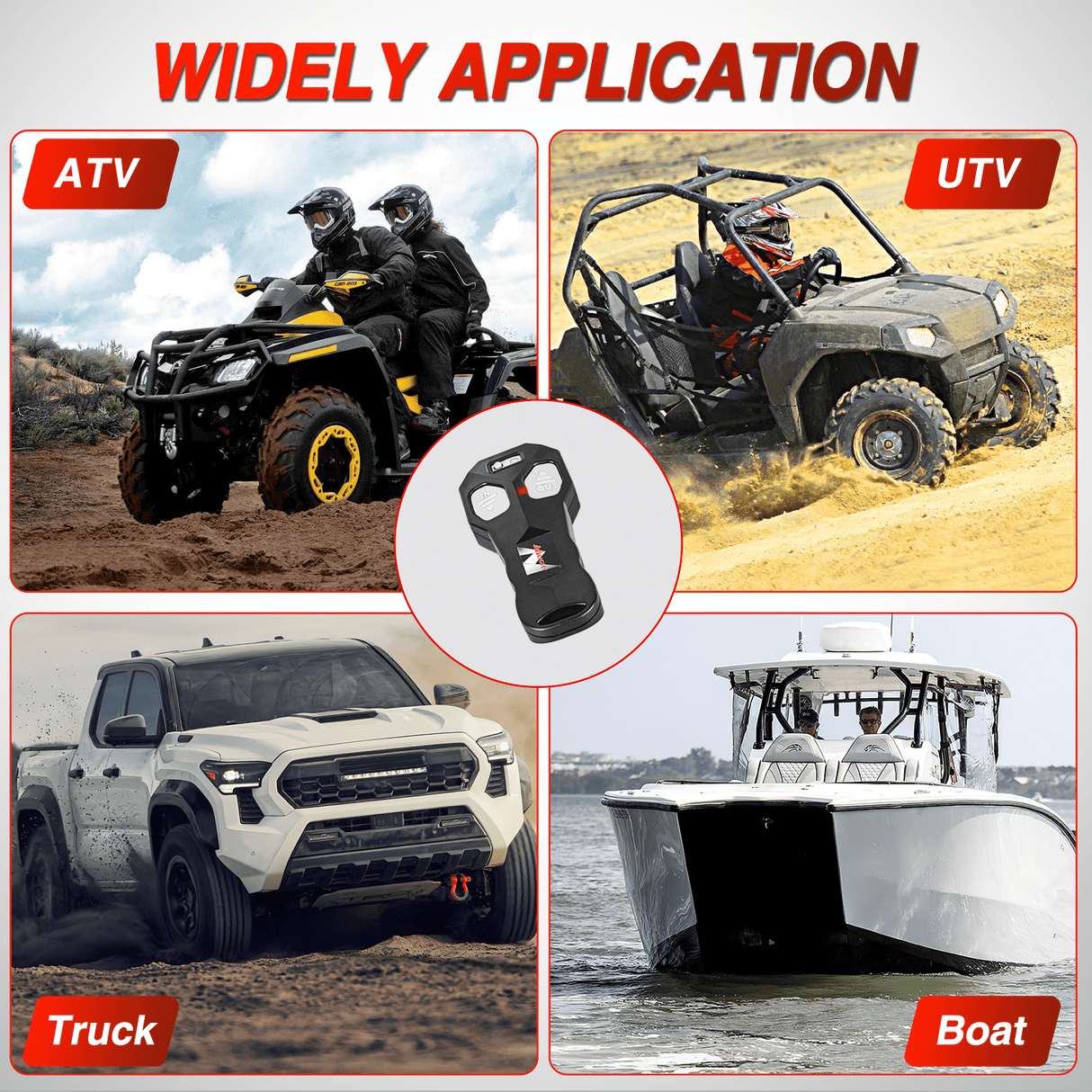 winch hook 3500 lb ATV/UTV Electric Winch Kit With Synthetic Winch Rope