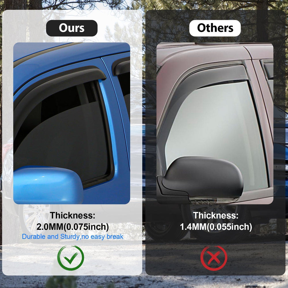 Rain Guards 4pcs Rain Guards For GMC Terrain 2010 2011 2012 2013 2014 2015 2016 2017