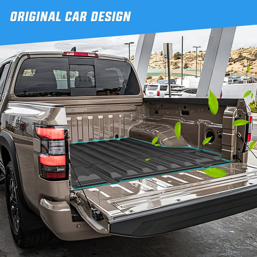Truck Bed Mat 5ft Rubber Short Bed For 2022 2023 2024 Nissan Frontier