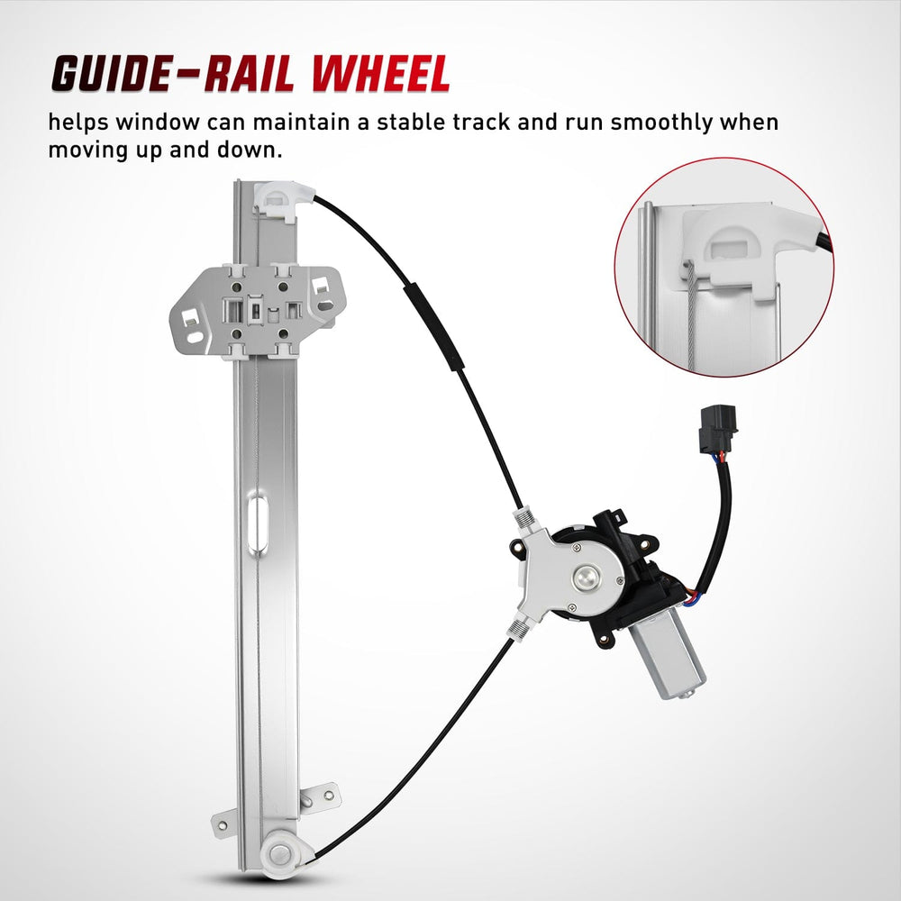 Window Regulator Power Window Regulator with Motor Assembly Replacement for Honda Accord 2003 2004 2005 2006 2007, Front Driver Side, 741-306