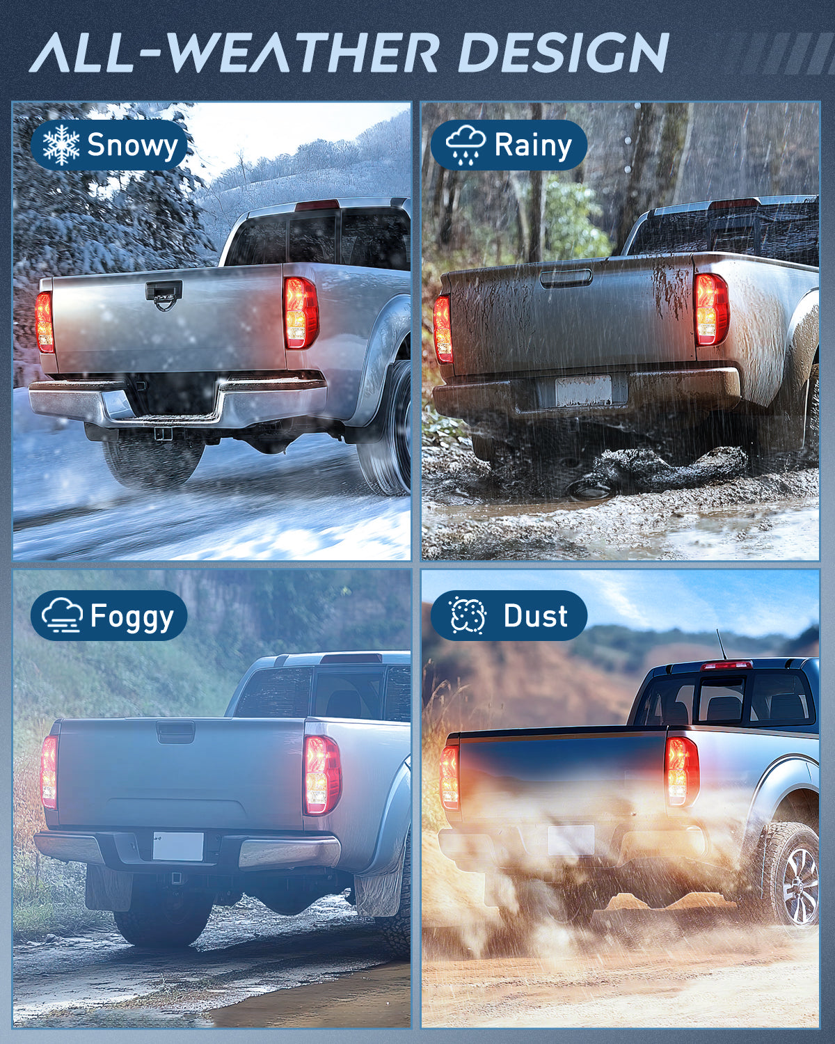 Nilight Taillight Assembly Compatible with 2005 2006 2007 2008 2009 2010 2011 2012 2013 2014 2015 2016 2017 2018 2019 2020 2021 Nissan Frontier and 2009-2012 Suzuki Equator Right Passenger Side