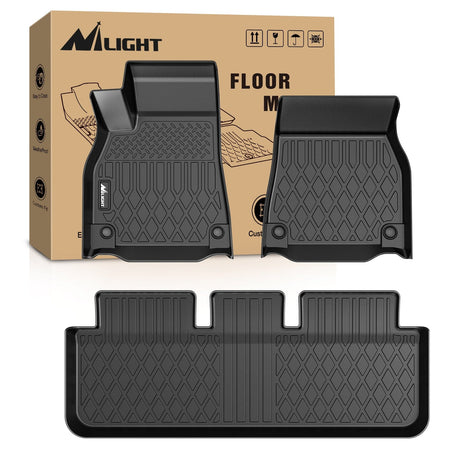 Floor Mat Floor Mats for Tesla Model S & Plaid 2021 2022 2023 2024 2025 All Weather Custom Fit Heavy Duty Floor Liners