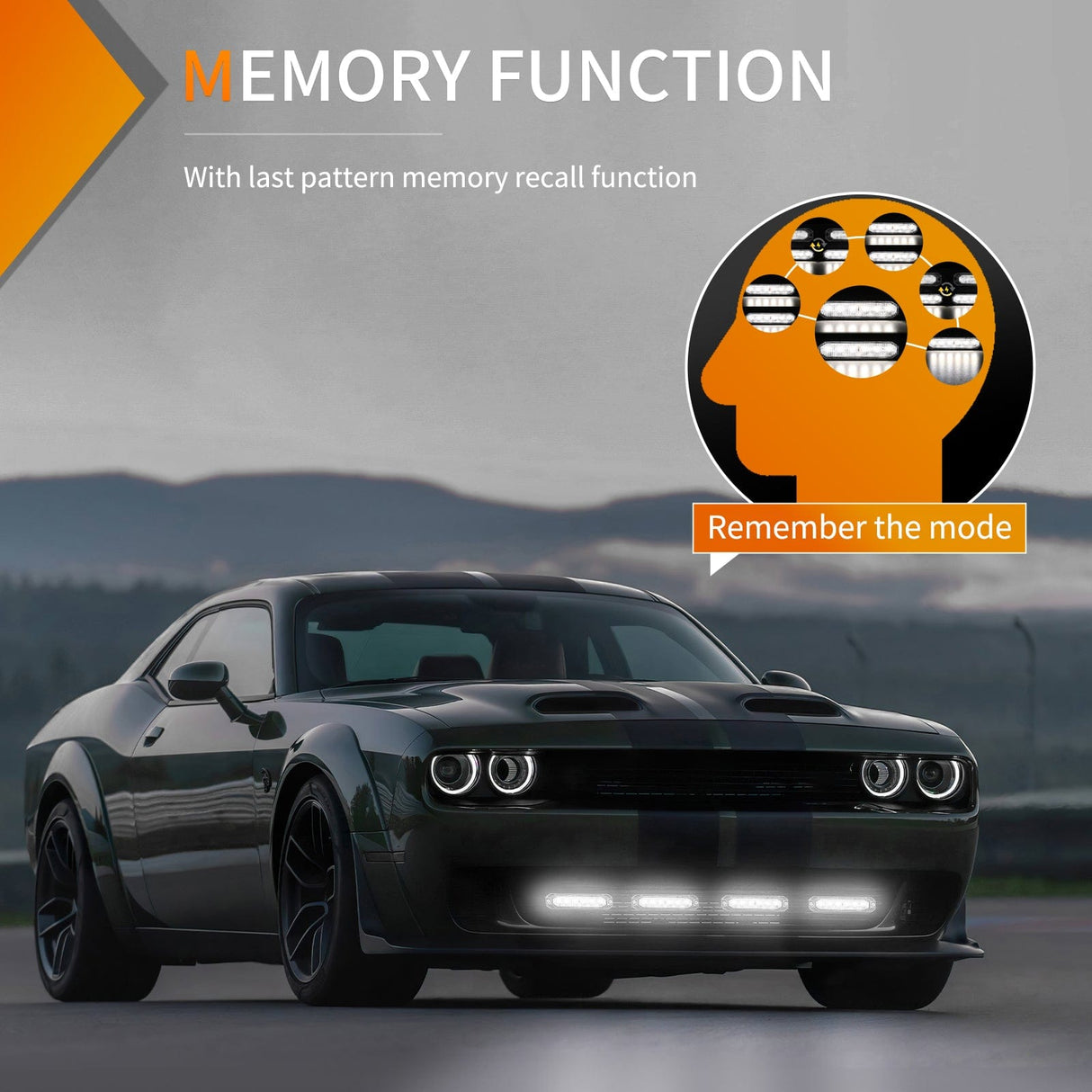 led strobe light 4PCS 6 LED White Emergency Warning Strobe Lights