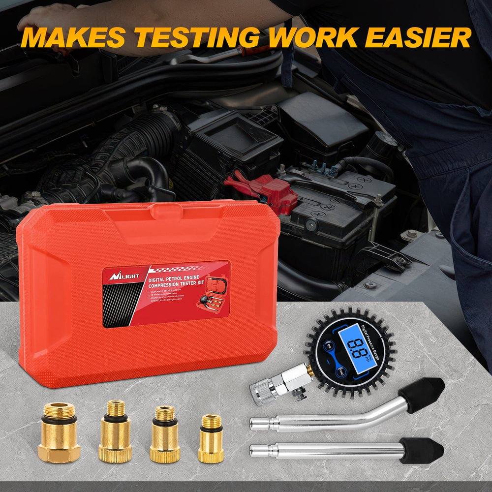 inflator 8pcs Digital Compression Tester Kit