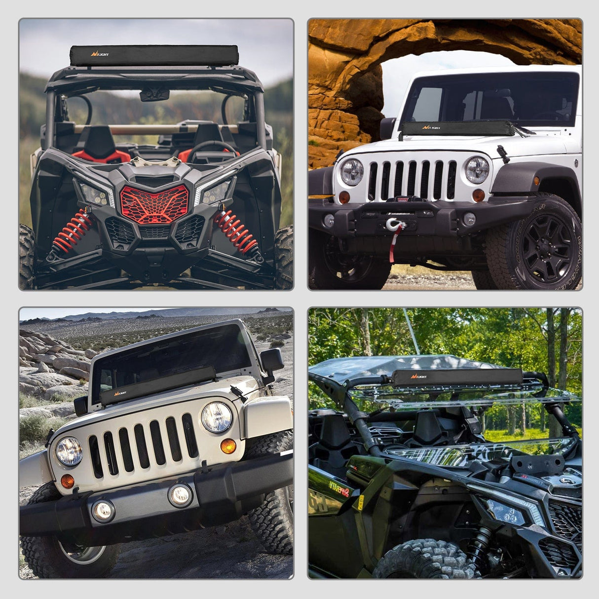 light cover LED Light Bar Cover 32 Inches Black Nylon Protective Sleeve Universal Fit Straight and Curved Bar Waterproof Dustproof Scratch-Proof Light Cover for Driving Off Road Lights