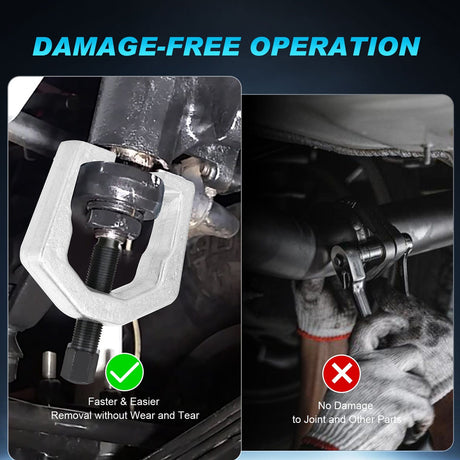 Ball Joint Press Ball Joint Separator Pitman Arm Puller Tie Rod End Tool 5 in 1 Front End Service Set