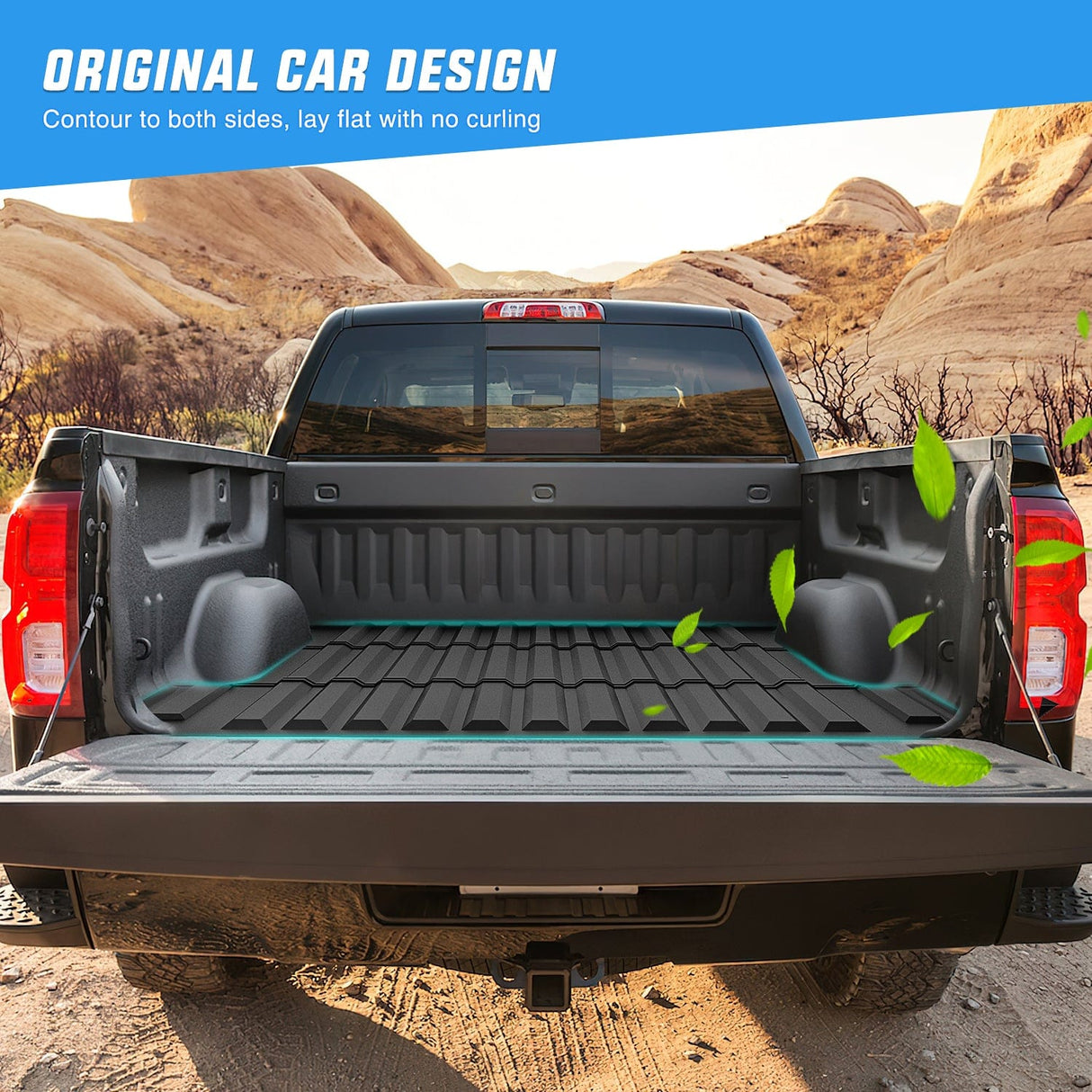 Truck Bed Mat 5ft Rubber Short Bed For 2019 2020 2021 2022 2023 2024 Ford Ranger