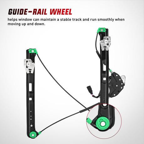 Window Regulator 741-484 Power Window Regulator/Motor Front Driver Side Compatible with BMW E46 325i 328i 330i 1999 2000 2001 2002 2003 2004 2005 Sedan