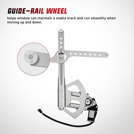 Window Regulator 741-655 Window Regulator/Motor Front Driver Side Compatible with 1988-2002 Chevrolet Blazer C1500 C2500 C3500 K1500 K2500 K3500 Tahoe GMC Yukon 1996 1997 1998 1999 2000 2001 2002