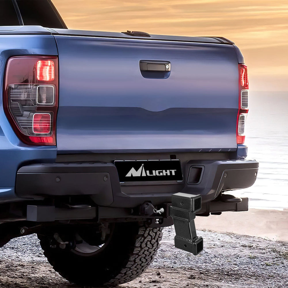 Trailer Hitch 2 Inch Trailer Dual Hitch Receiver with 2 & 6Inch Rise or Drop