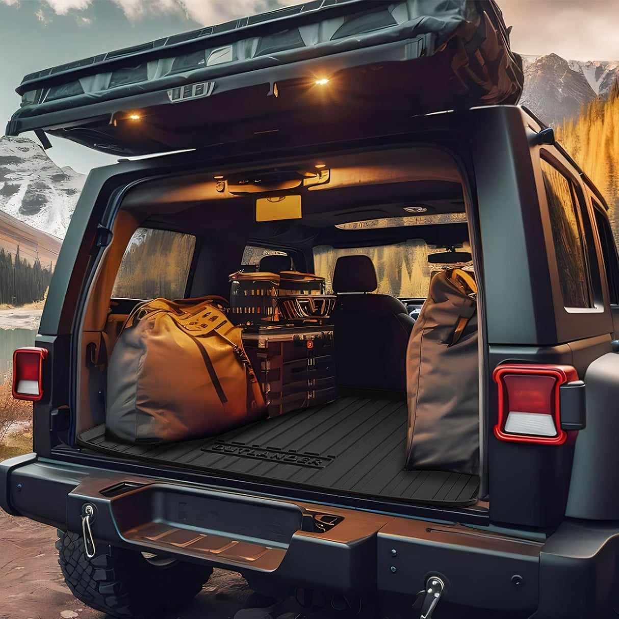 Cargo Mats 2022 2023 2024 2025 Mitsubishi Outlander (Not for PHEV or Sport Models) Cargo Mats