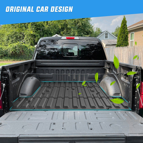 Truck Bed Mat 6.8ft Rubber Short Bed For 2017 2018 2019 2020 2021 2022 2023 Ford F-250 / F-350 / F-450