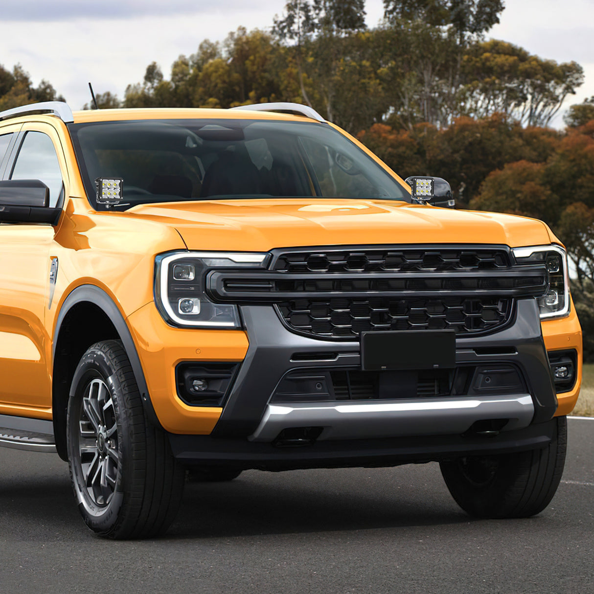 Nilight Ditch Light Brackets Hood Hinges Mount Bracket Kit for Auxiliary Offroad LED Pods Work Lighting Compatible with Ford Ranger 2019 2020 2021 2022 2023