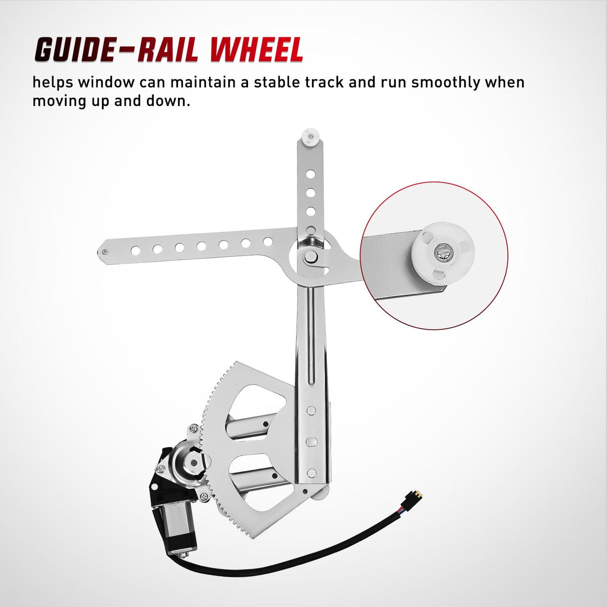 Window Regulator 741-654 Window Regulator/Motor Front Passenger Side Compatible with 1988-2002 Chevrolet Blazer C1500 C2500 C3500 K1500 K2500 K3500 Tahoe GMC Yukon 1996 1997 1998 1999 2000 2001 2002
